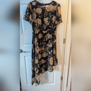 Hayden | Floral Asymmetrical Hem Dress